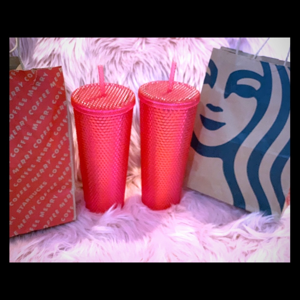 Starbucks Iridescent Cold Cups 2019 Neon Pink 24oz